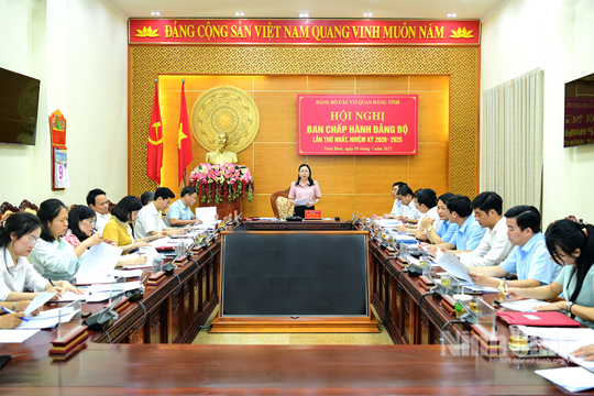 Ban Chấp hành Đảng bộ các cơ quan Đảng tỉnh thảo luận, cho ý kiến vào nhiều nội dung quan trọng