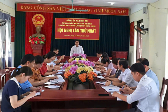 Đảng bộ xã Bình An tích cực chuẩn bị Đại hội đại biểu lần thứ I,  nhiệm kỳ 2025–2030 