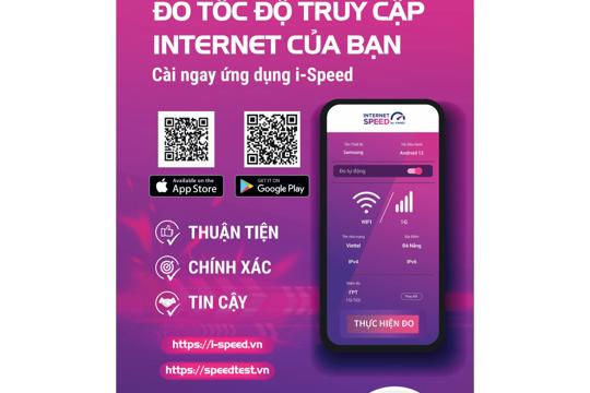 Ứng dụng i-Speed  đo tốc độ Internet 