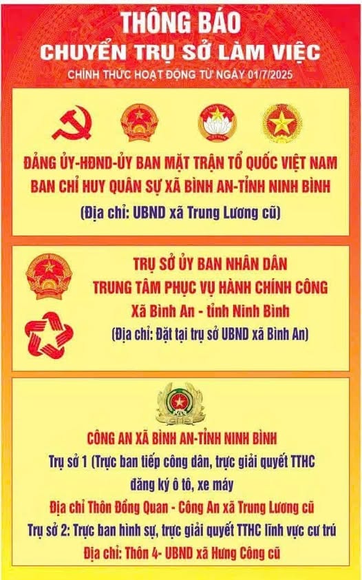 Thông báo chuyển trụ sở làm việc
