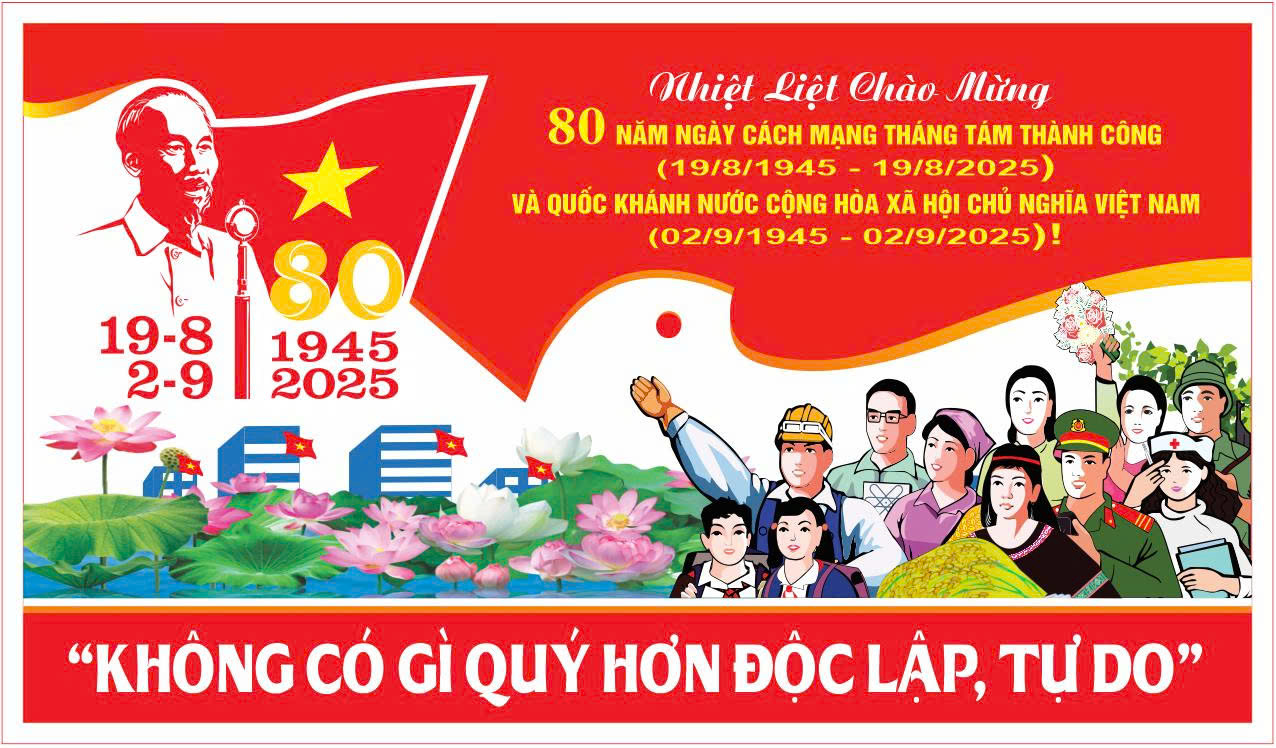 Xã Bình An đẩy mạnh công tác tuyên truyền kỷ niệm 80 năm Cách mạng Tháng tám thành công (19/8/1945 - 19/8/2025) và Quốc khánh nước Cộng hoà xã hội chủ nghĩa Việt Nam (02/9/1945 - 02/9/2025)